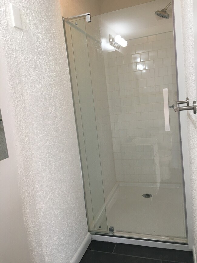 updated tiled bathroom