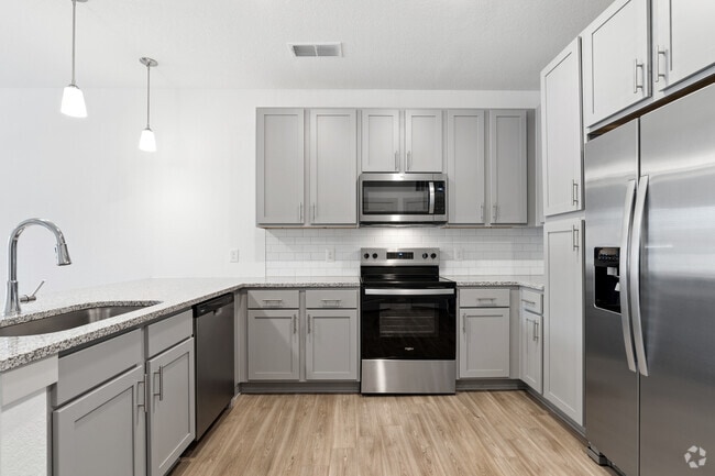 Apartamento Woodland de 1 dormitorio y 1 baño - 771 pies cuadrados - Cocina