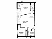 2 Bed / 1 Bath - 1,068 SF