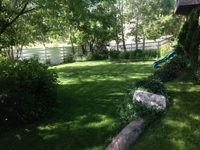 Patio trasero con zona ajardinada - 12084 S Allison Park Ct