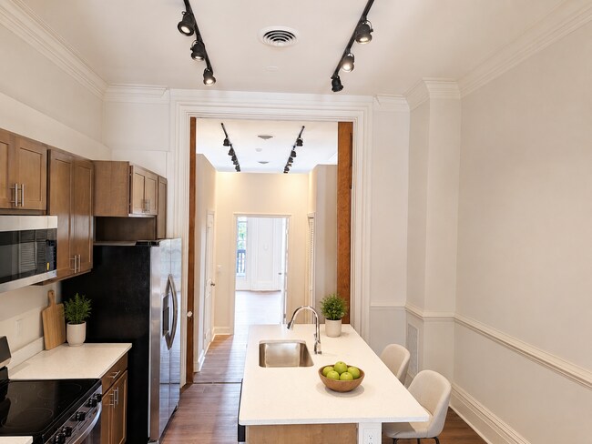 AI Staged Kitchen - 923 N Calvert St