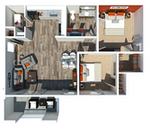 Two Bedroom | One Bathroom