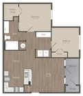 B1 - 2x1 floor plan 22Hundred