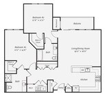 Rutherford Station - B8RP - 2 Beds - 2 Baths - 1362 Sq. ft.