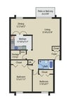 2BR/1BA