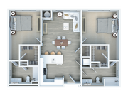 TWO BEDROOM TWO BATHROOM