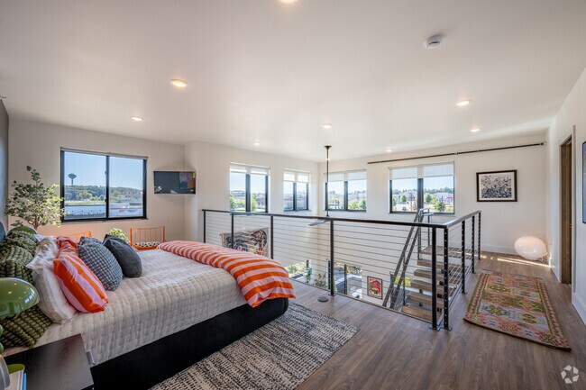 Savory Paradise Loft - 1BR, 1.5BA - 1,240SF - Bedroom - Candy Loft Apartments Unit 203