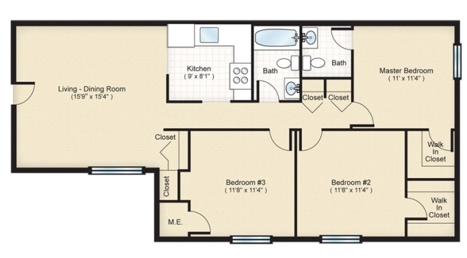 3BR/1.5BA - Lexington