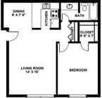 1BR/1BA