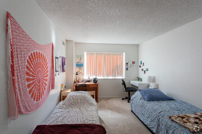 2BR, 1.5BA - Bedroom - Viking Apartments