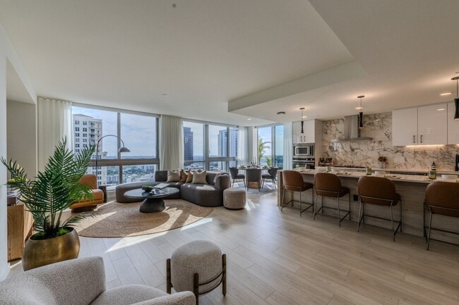 Model Home Kitchen, Living Room and Dining Room Gables Riverwalk - Gables Riverwalk