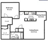1BR/1BA
