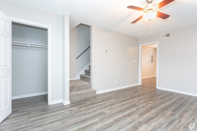 2BR, 1.5BA - 1000SF - Living Area - Arlington Village Townhomes