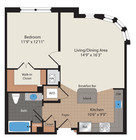 Chase floor plan McHenry Row
