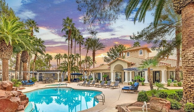Outdoor Pool Area - Destinations Spring Valley 55+ Active Adult Apartment Homes