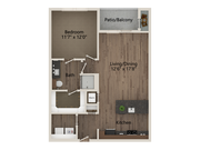 A3A 1 dormitorio 1 baño 752 pies cuadrados