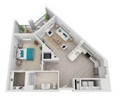 A1-A floor plan Aquatera