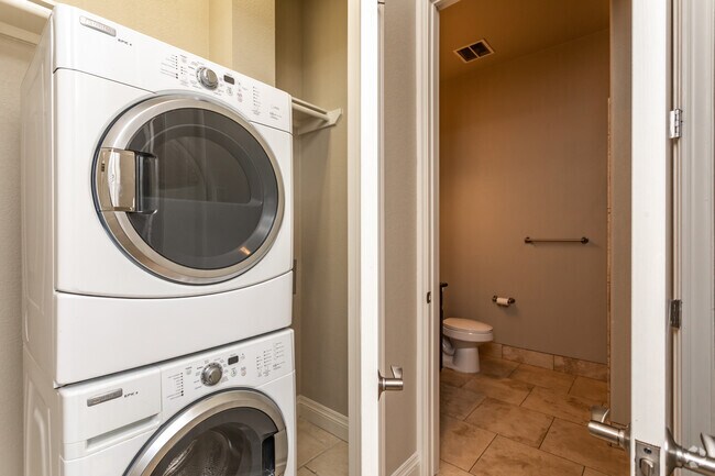 2BR, 2BA - 1416SF "Neches" Laundry Closet - The Overlook at Westover Hills