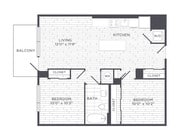 Sonnet - One Bedroom w/ Den - 1 Beds - 1 Baths - 742 Sq. ft.