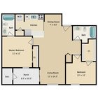 2/2 Floor Plan