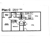 2-Bedroom 1-Bathroom Two-Story Townhome