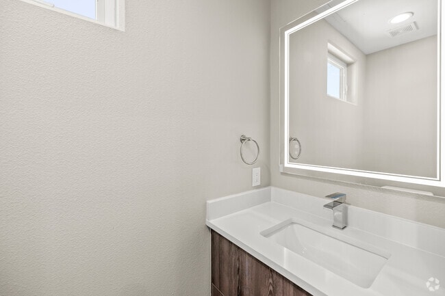 2BR, 2.5BA - 1,200SF - Half Bathroom