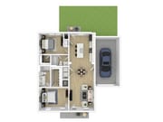 2 BD Cottage with Attached Garage