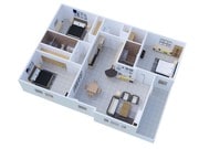 Trio Model - 3bd/2ba