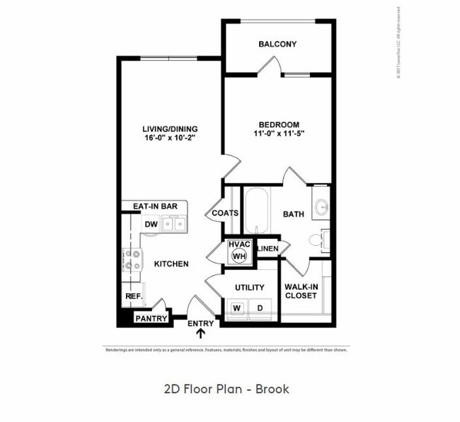 Brook 2D with dimentions.JPG - Flats at Walden Grove Apartments