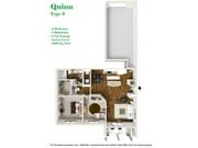 Quinn 3 - Two Bedroom One Bath on First Floor