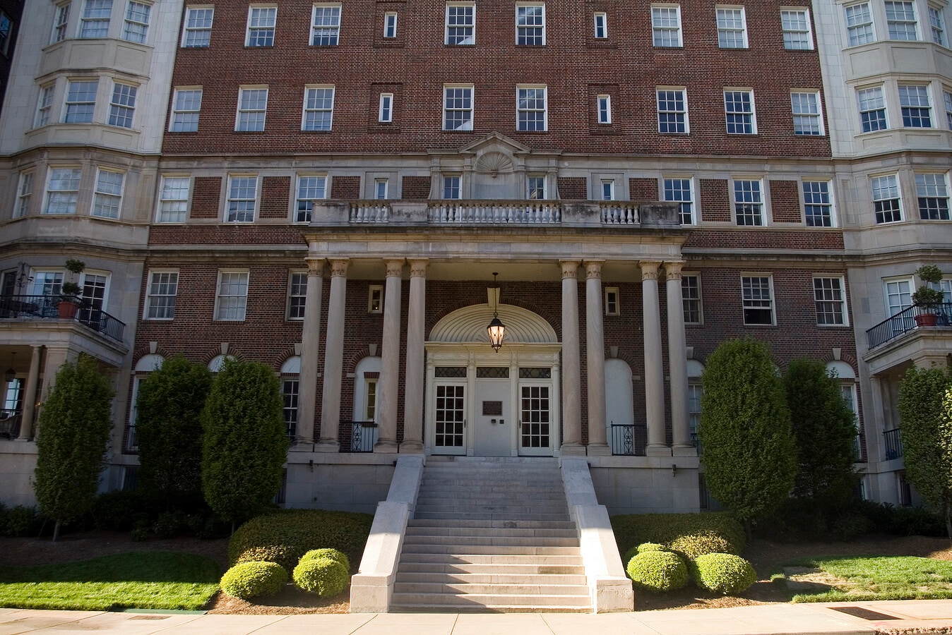Looking north from across 5th Street - Biltmore House