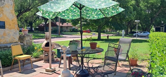 Want some shade? Come sit for a spell - Indian Guide Terrace