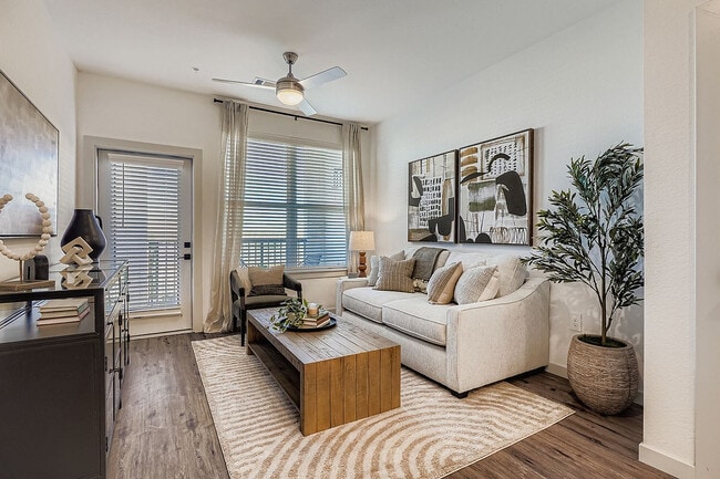 The Gallery Living Room - The Gallery Modern Apartments