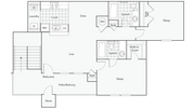2BR x 2BA with Washer/Dryer Floorplan