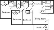 3BR/2BA
