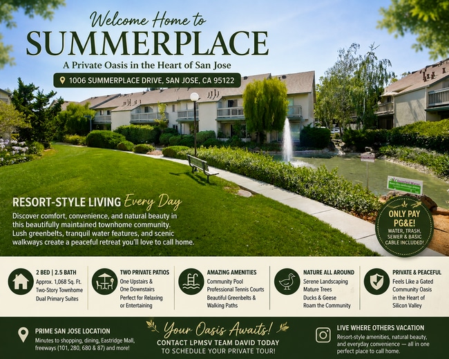 Building Photo - Hidden Silicon Valley Oasis! 2BR/2.5BA Townhome with TWO Private Patios, 2 Dedicated Parking Spac...