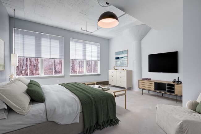 Zeropak Apartments - Bedroom with TV and Dresser