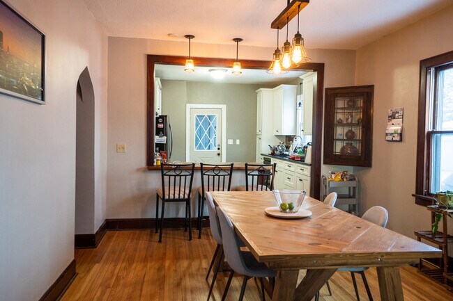 View of Dining Room and Kitchen from Living Room - 2931 Marshall St NE House