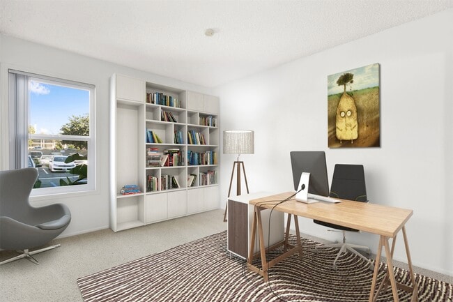 Nutwood East bedroom converted to an office