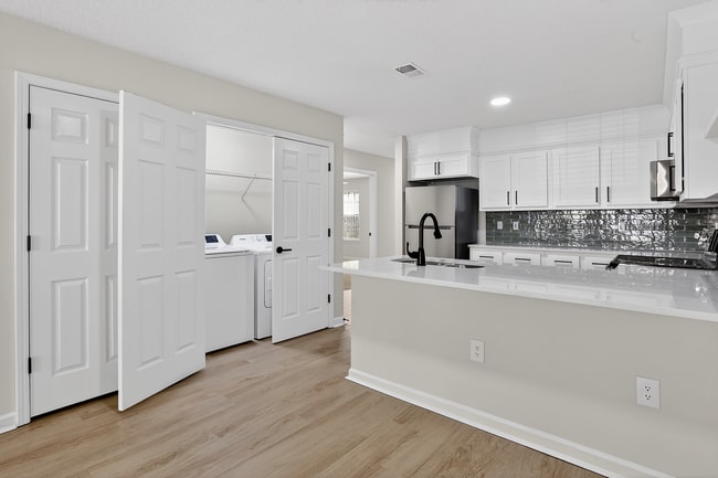 Easy-access laundry area