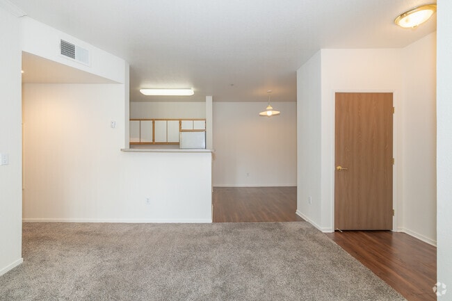 2BR, 2BA - 909SF - Living Room View 2 - Crocker Oaks Apartments