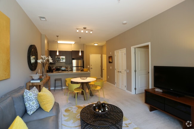 1 Bedroom 737 SF-Living Area - The Fitzgerald