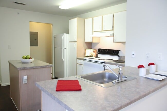Sleek open design in the kitchen with built in pantry