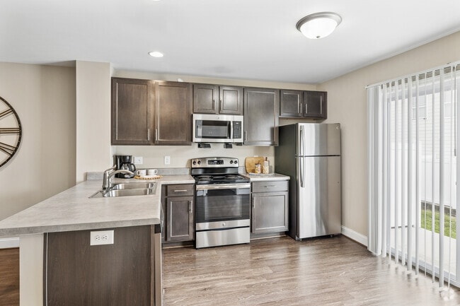 Jackson 2 habitaciones, 2 baños - 1334 pies cuadrados - Cocina - Millsprings Townhomes