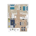 Argent Cottages - Two-Bedroom Floorplan