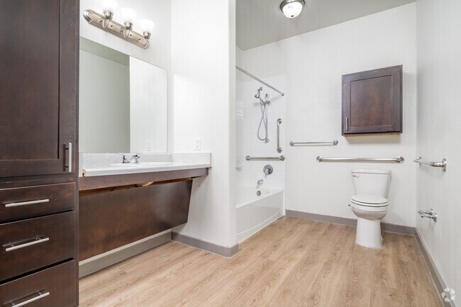 1BR, 1BA - 762SF Bathroom