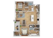 2 Bedroom | 2 Bath | 1175 SF | Renovated