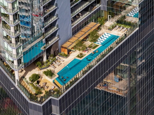 Ariel view of pool - Residences at 6G