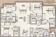 4 Bedroom Garden Floorplan
