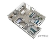 B1A - 661 Sq. Ft.